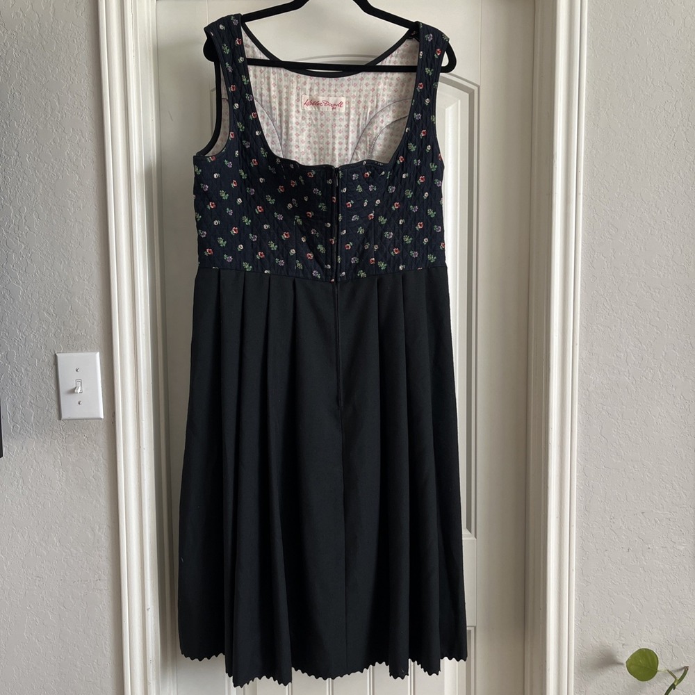 Vintage Köbler Dirndl Dress Size 46 Floral German Trachten Oktoberfest